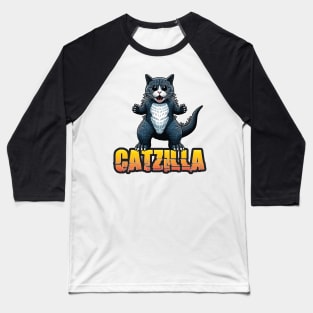 Catzilla S01 D02 Baseball T-Shirt